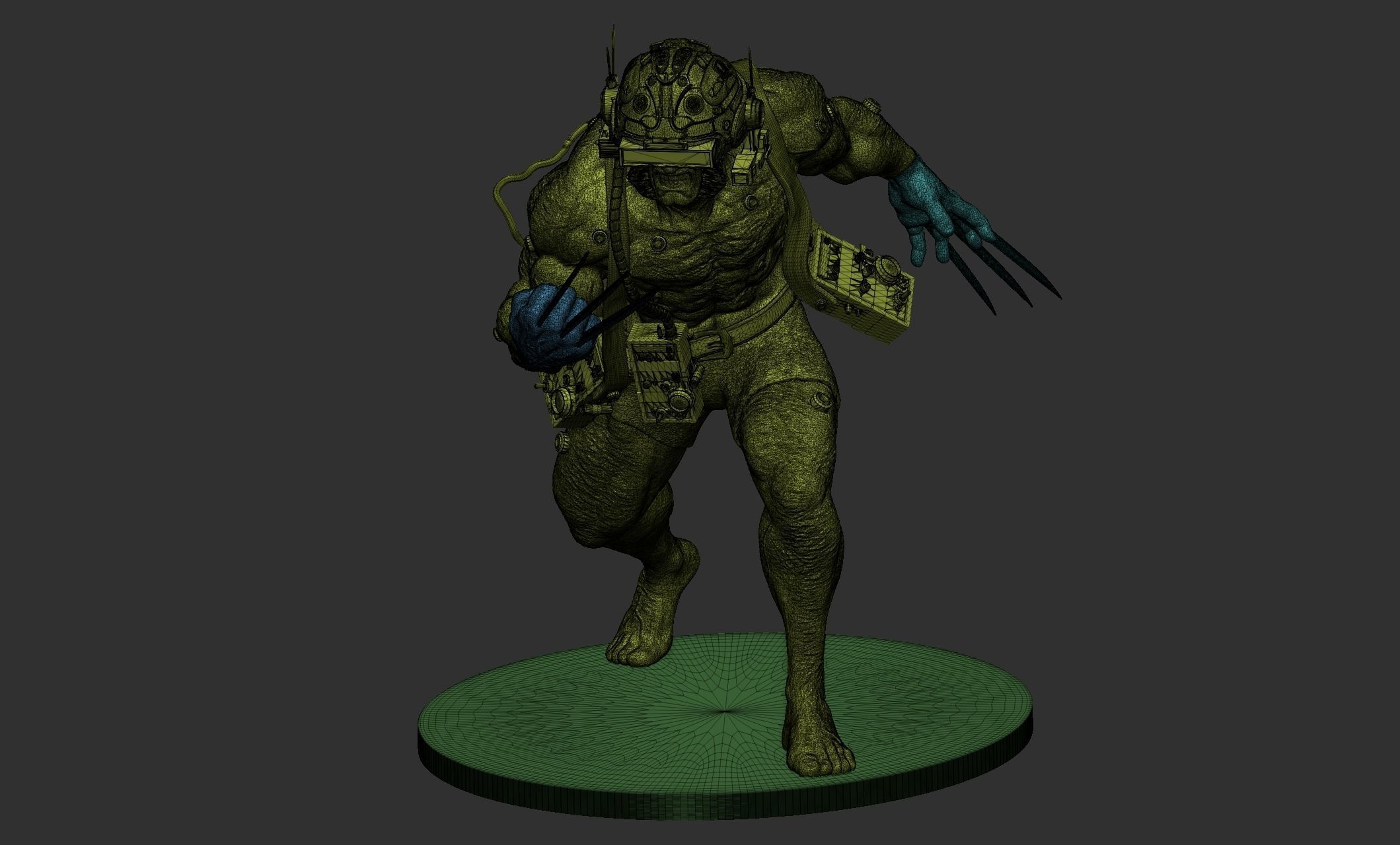 Wolverine Concept Full Body - FanArt - 3D Print ready Asset 3D print model_6