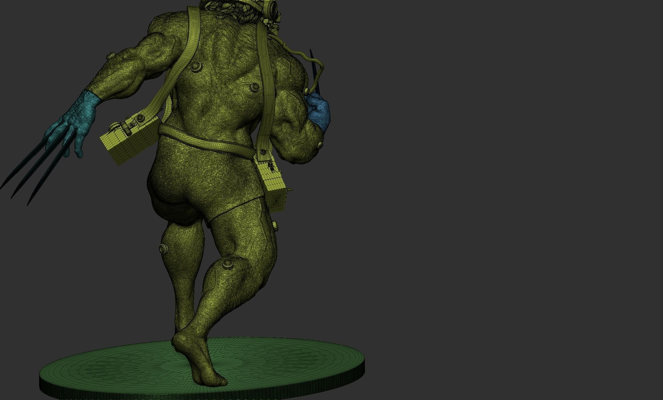 Wolverine Concept Full Body - FanArt - 3D Print ready Asset 3D print model_23