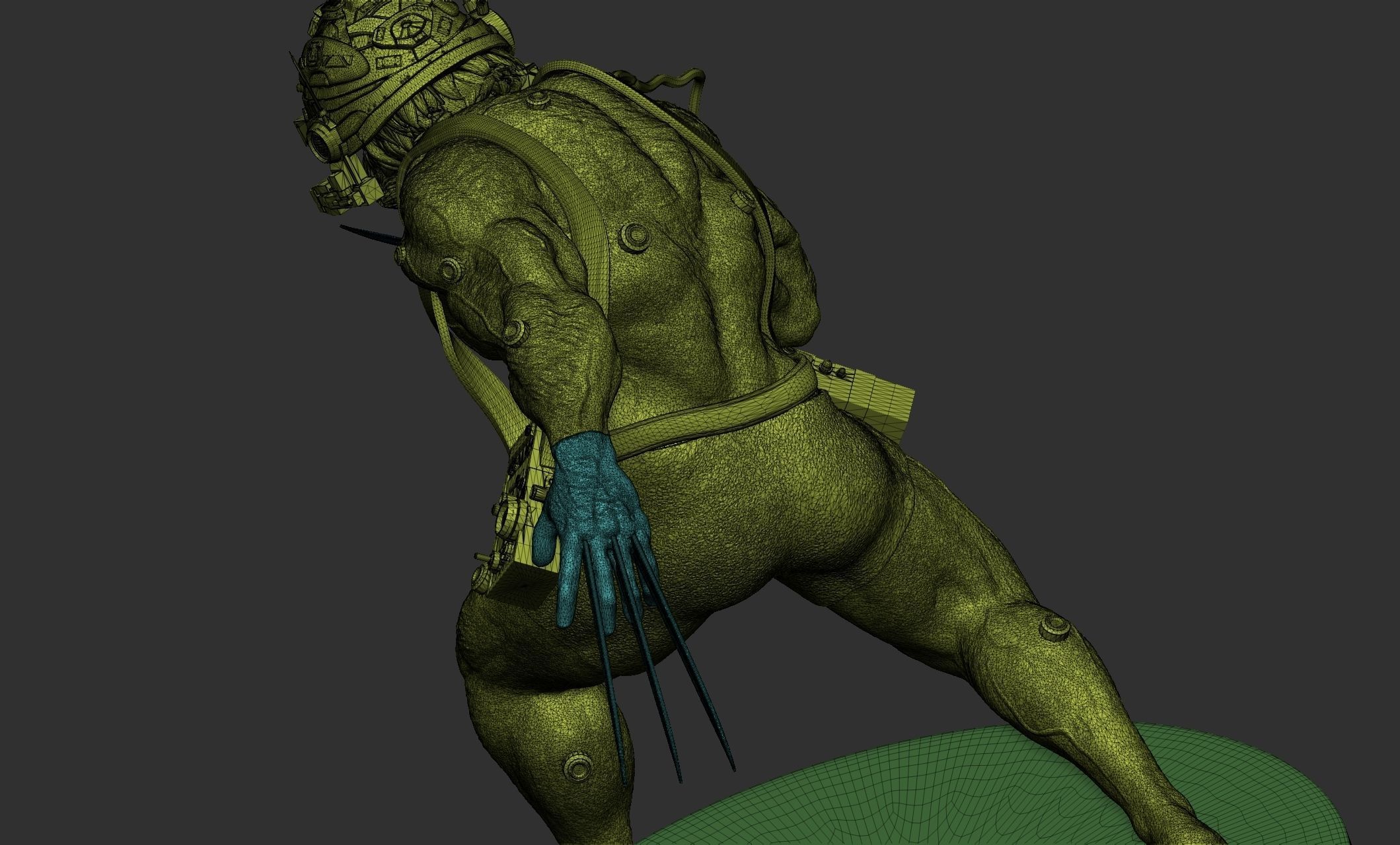 Wolverine Concept Full Body - FanArt - 3D Print ready Asset 3D print model_30