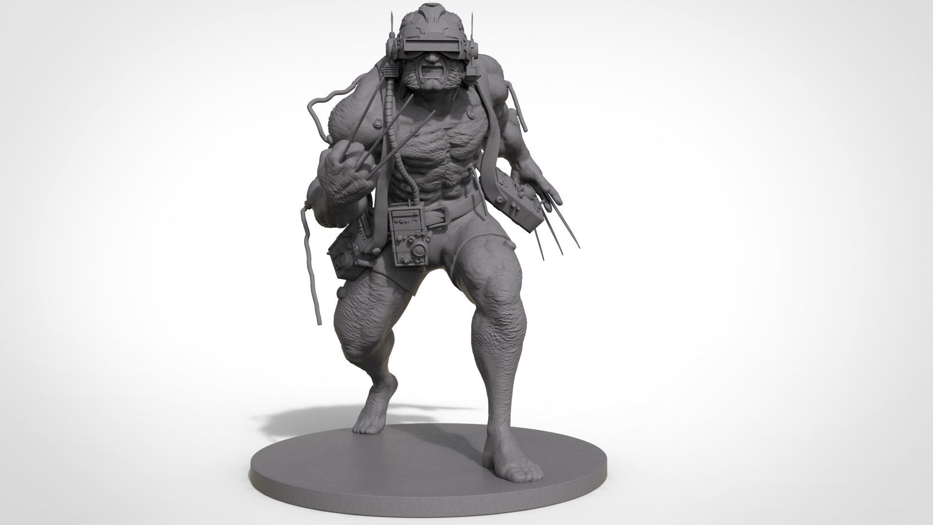 Wolverine Concept Full Body - FanArt - 3D Print ready Asset 3D print model_5