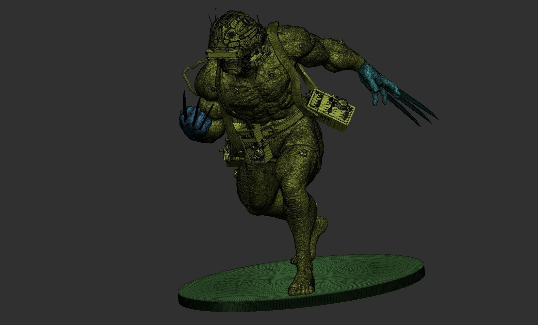 Wolverine Concept Full Body - FanArt - 3D Print ready Asset 3D print model_17