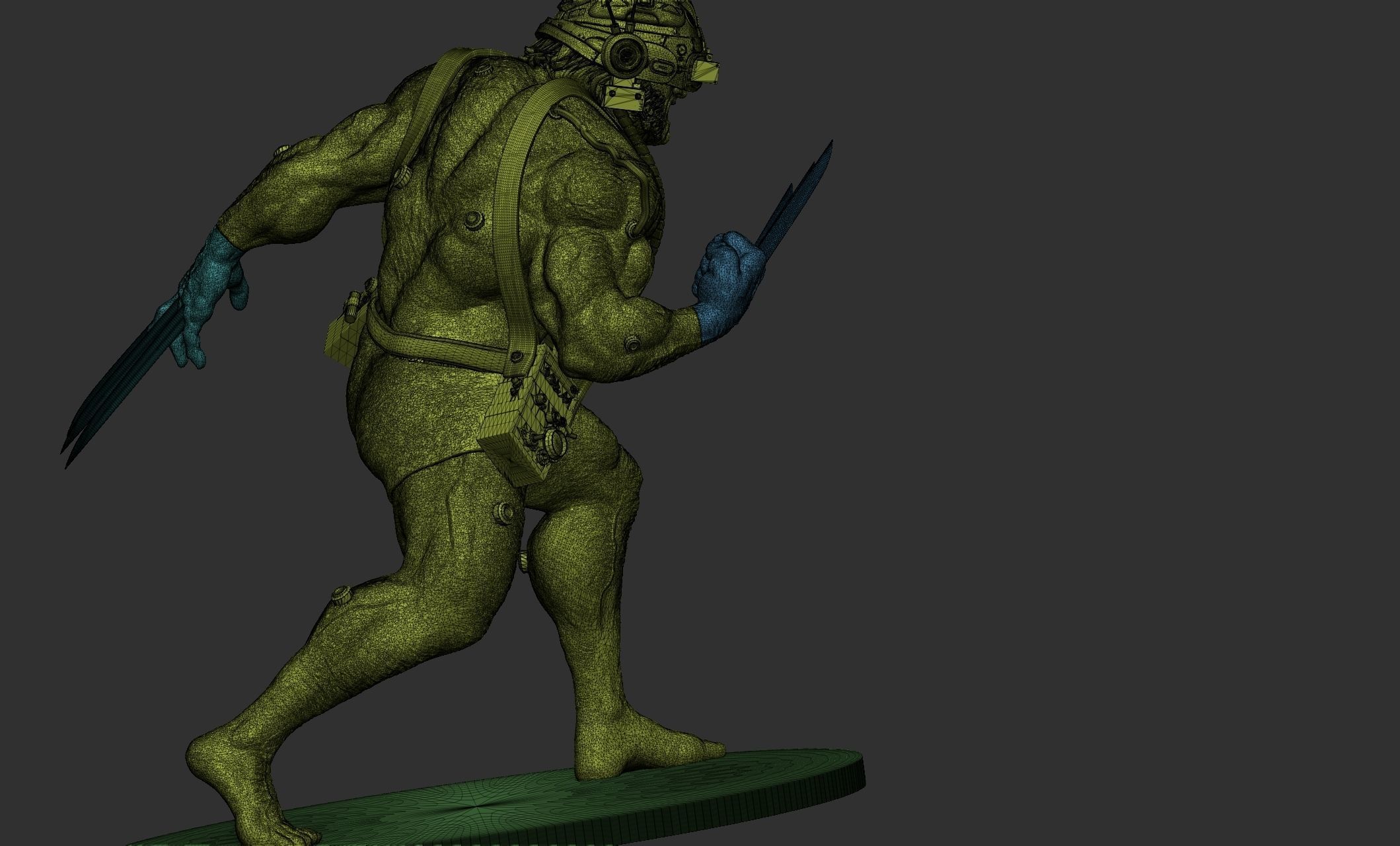Wolverine Concept Full Body - FanArt - 3D Print ready Asset 3D print model_21