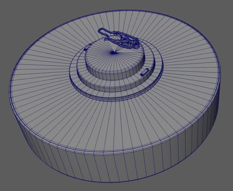 TM-62 Land Mine Low-poly 3D model_9