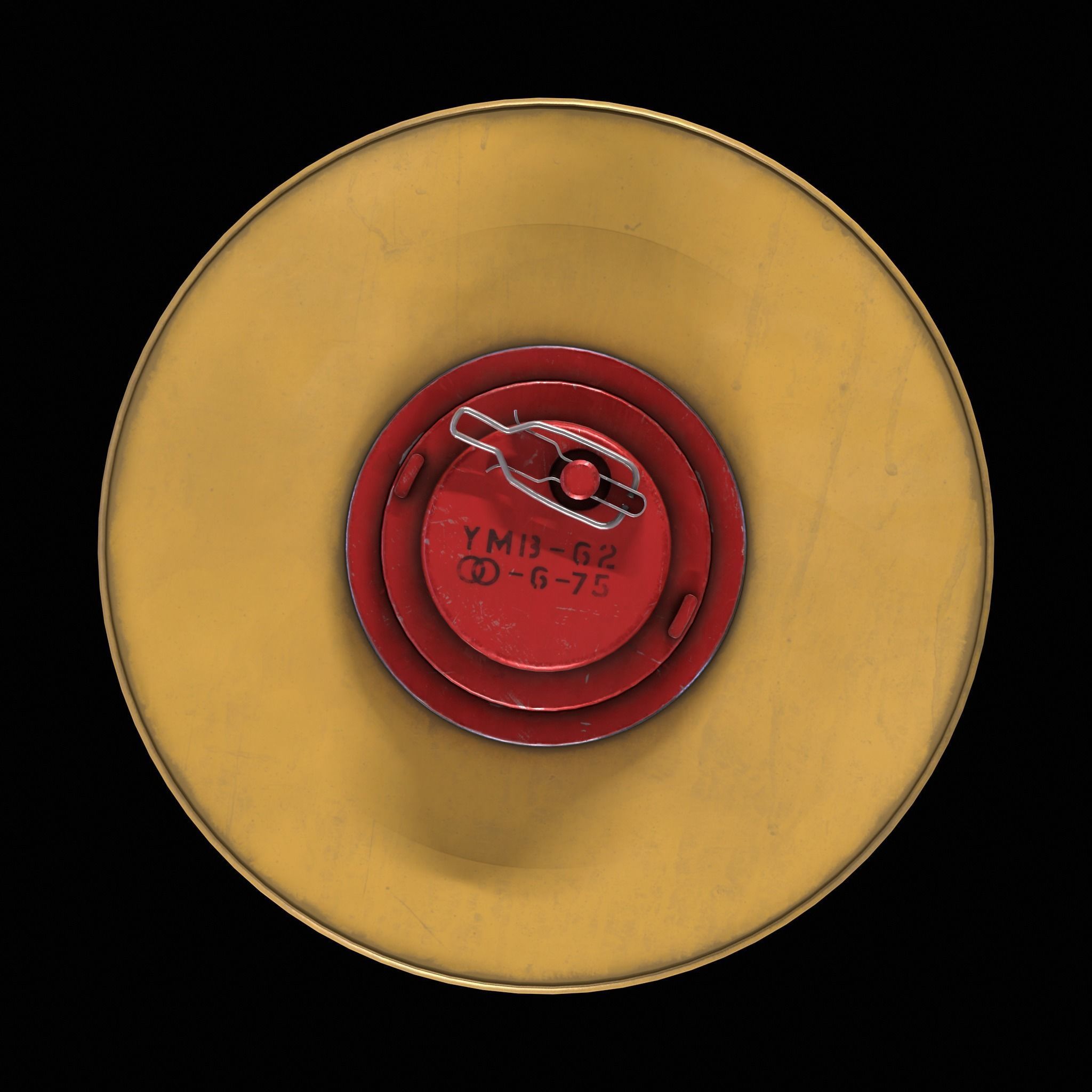 TM-62 Land Mine Low-poly 3D model_8