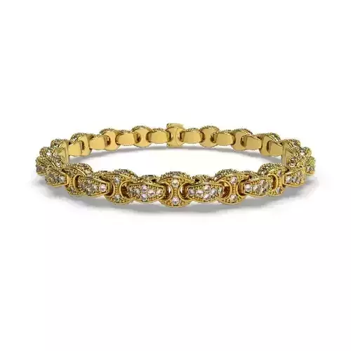 BRACELET-CHAIN-574-JEWELRY gold bracelet with diamonds