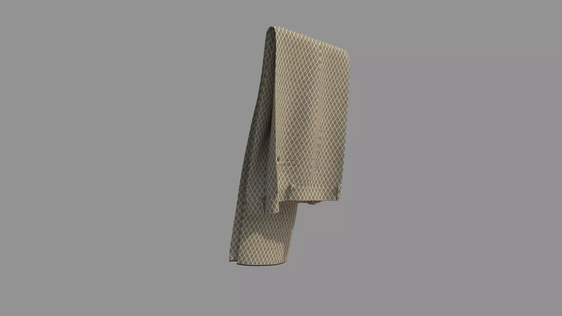 Suit Trousers C Fold 3D model