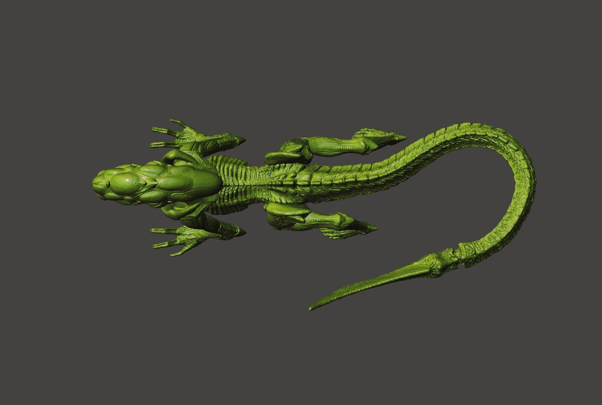 Aliens Fireteam Elite Burster Xenomorph Alien Popper Hi-Poly STL 3D print model_20