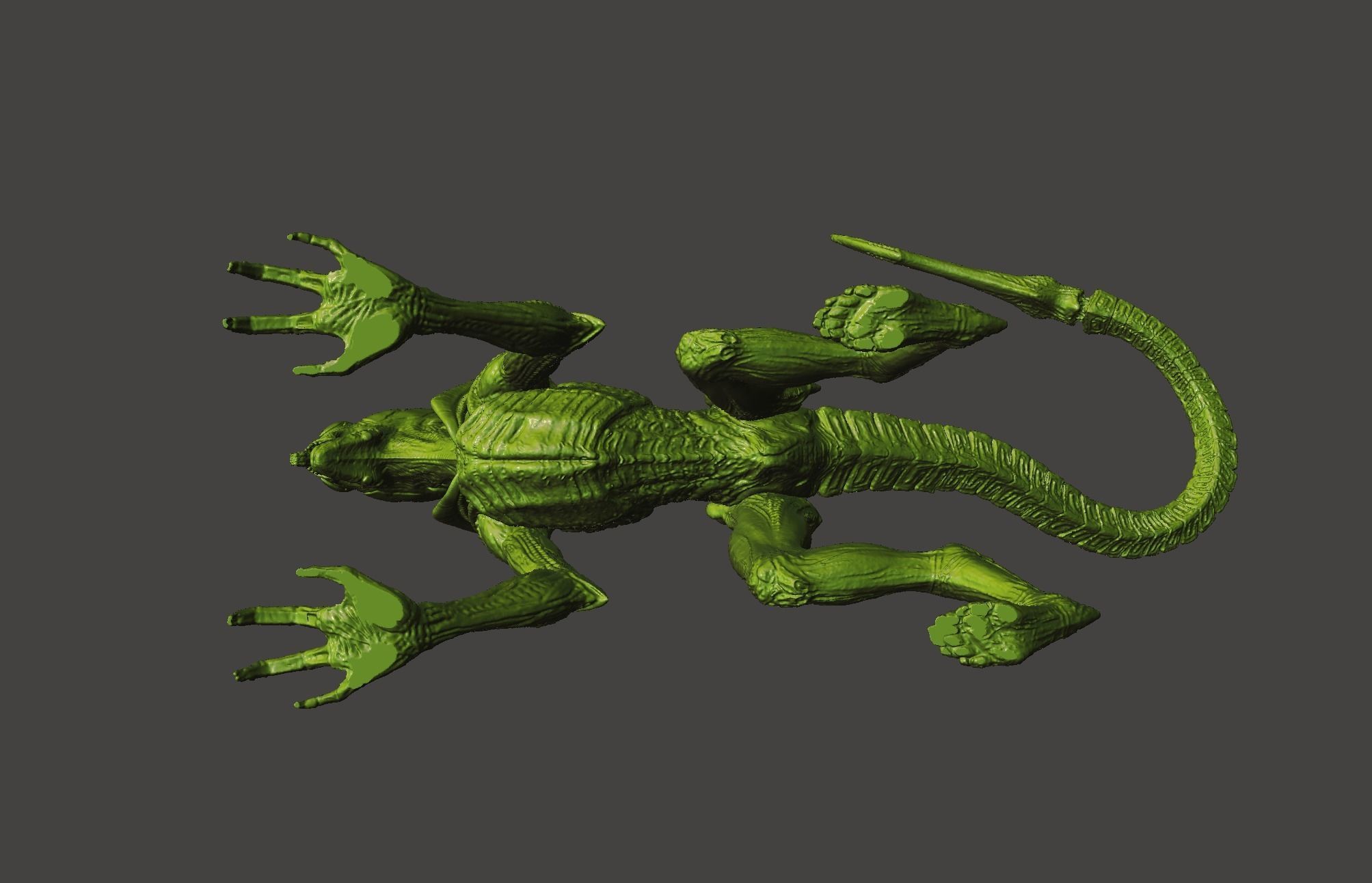 Aliens Fireteam Elite Burster Xenomorph Alien Popper Hi-Poly STL 3D print model_45