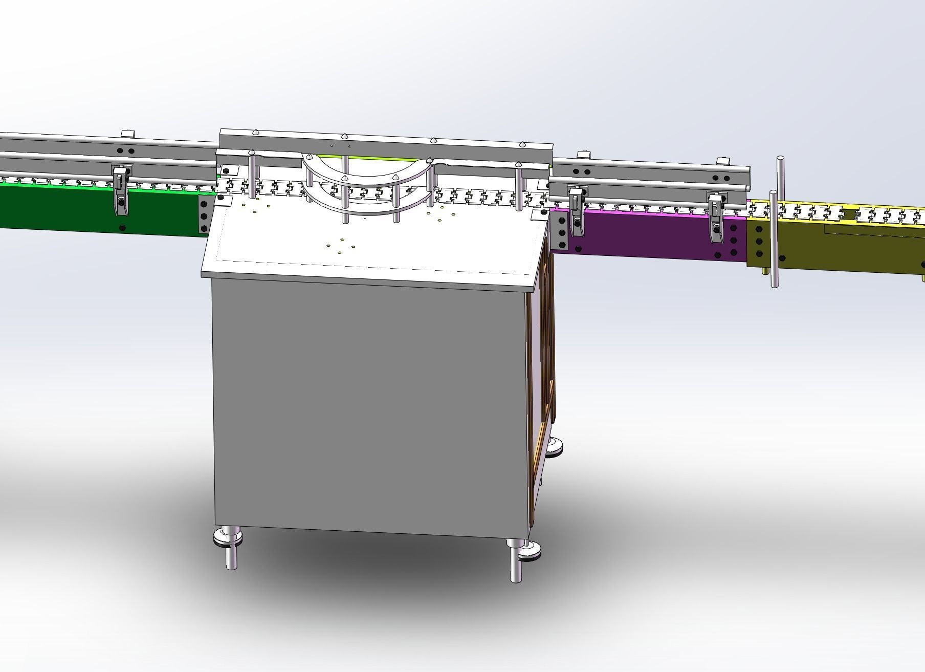 Flexible conveyor line Assembly  3D model_10