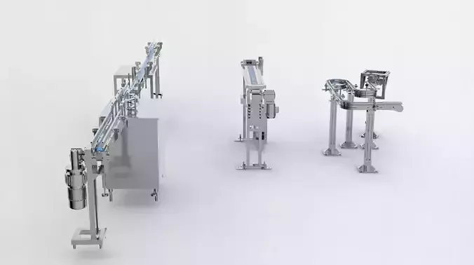 Flexible conveyor line Assembly  3D model