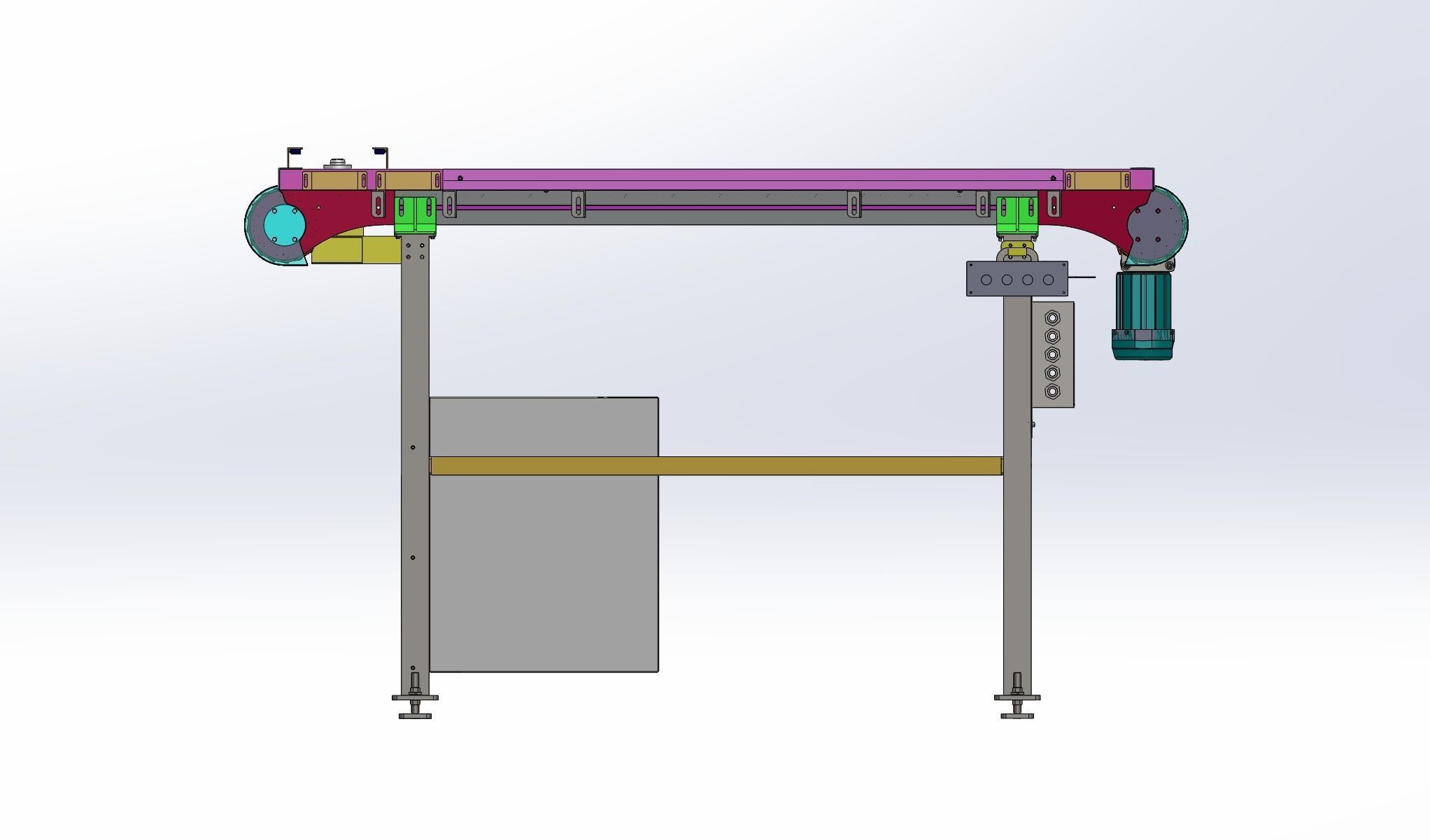 Flexible conveyor line Assembly  3D model_7