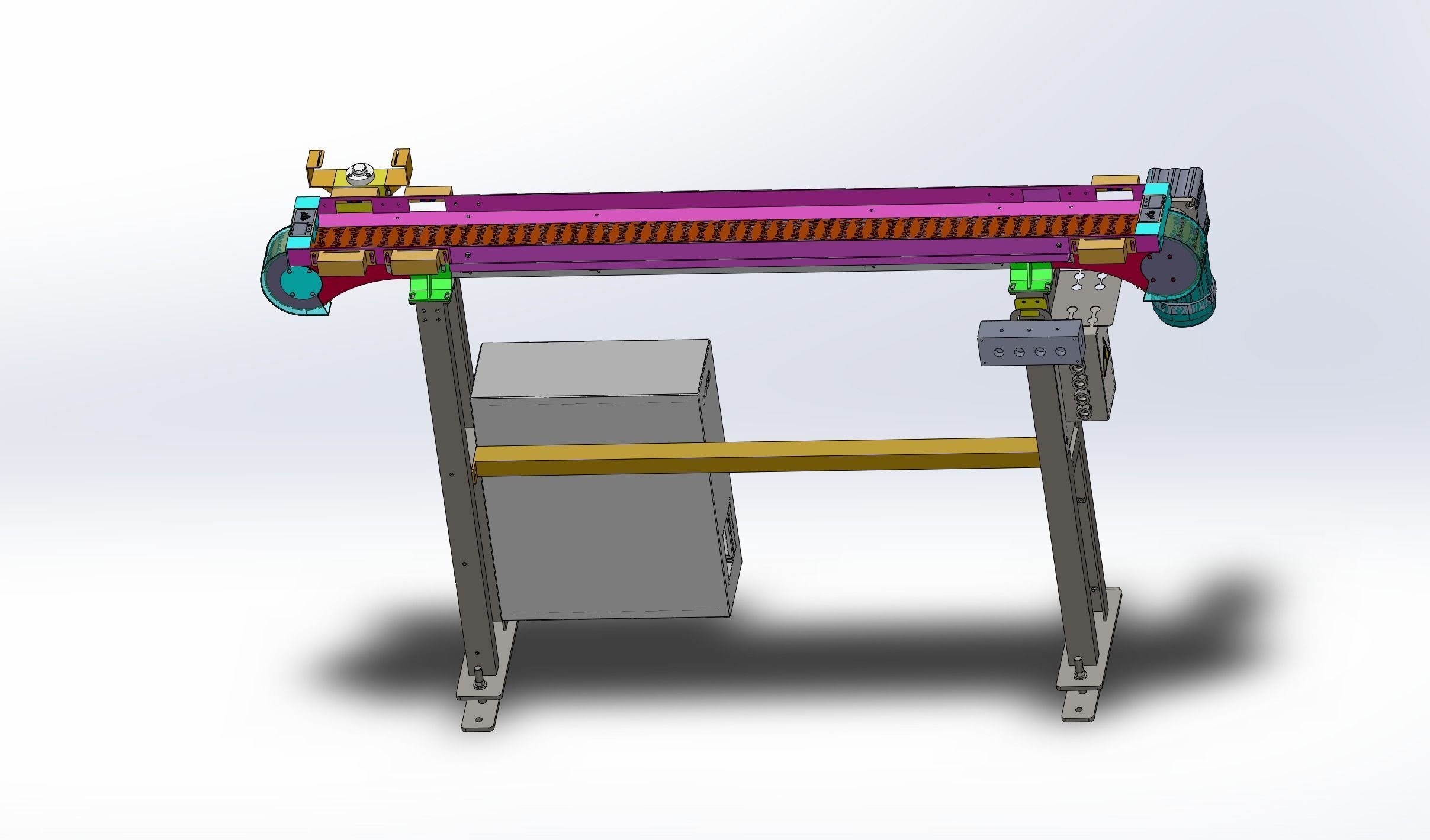 Flexible conveyor line Assembly  3D model_6