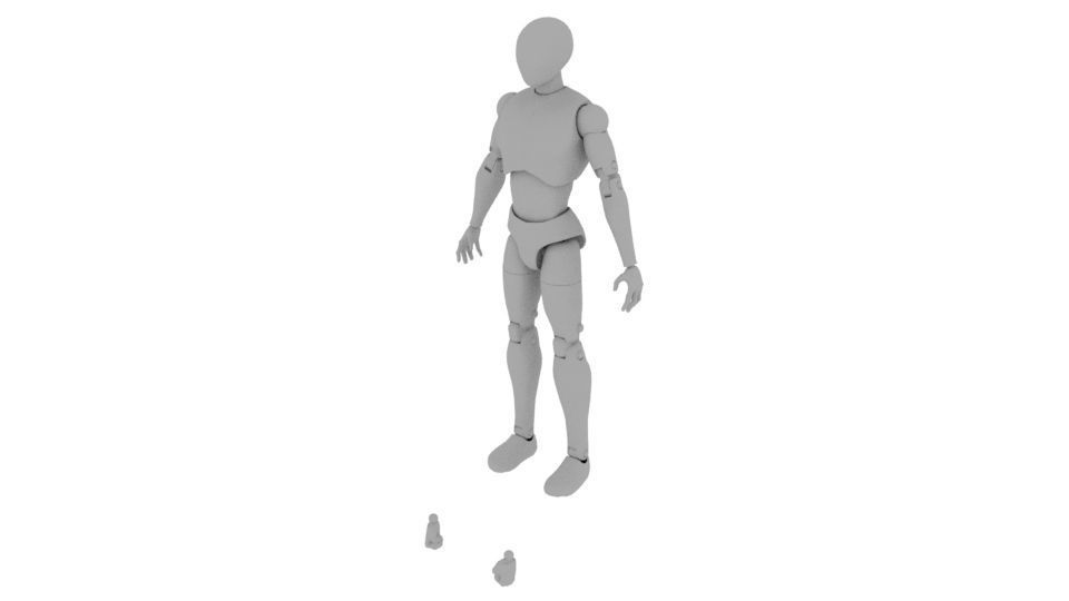 Body Man Action figure  3D print model_2
