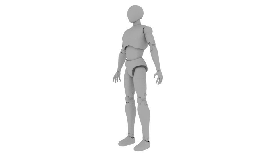 Body Man Action figure  3D print model_11