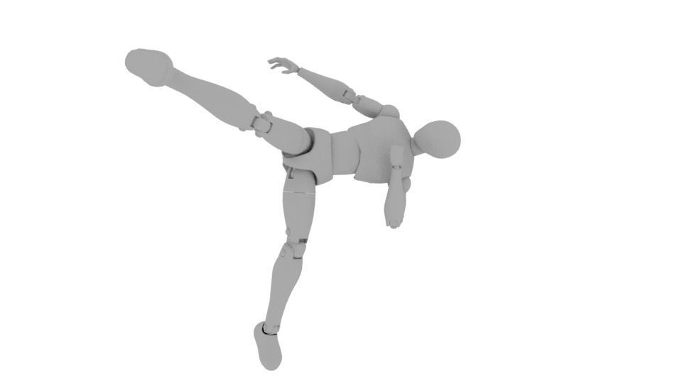 Body Man Action figure  3D print model_9
