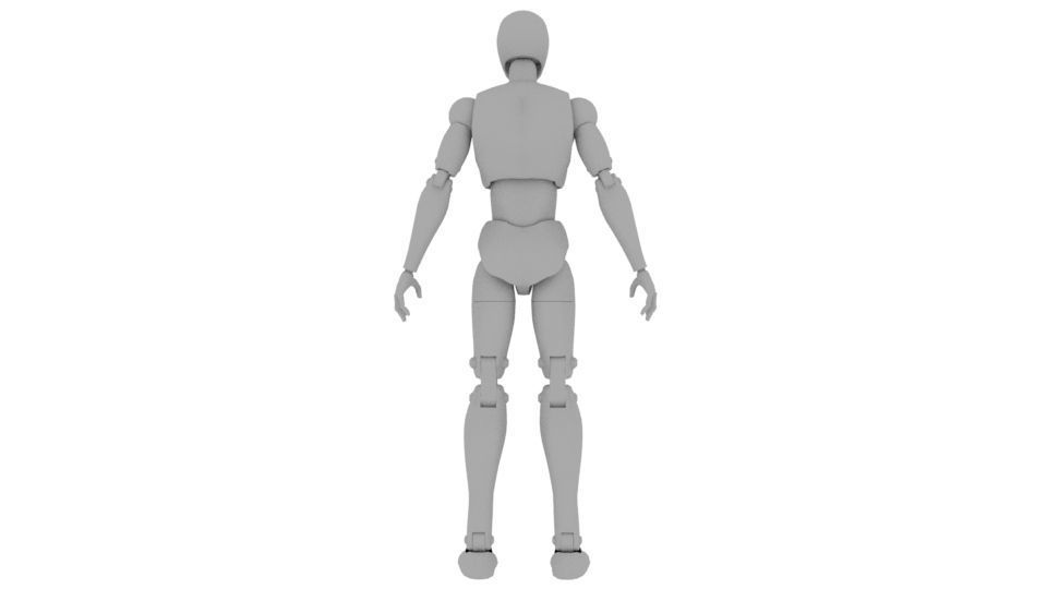 Body Man Action figure  3D print model_10