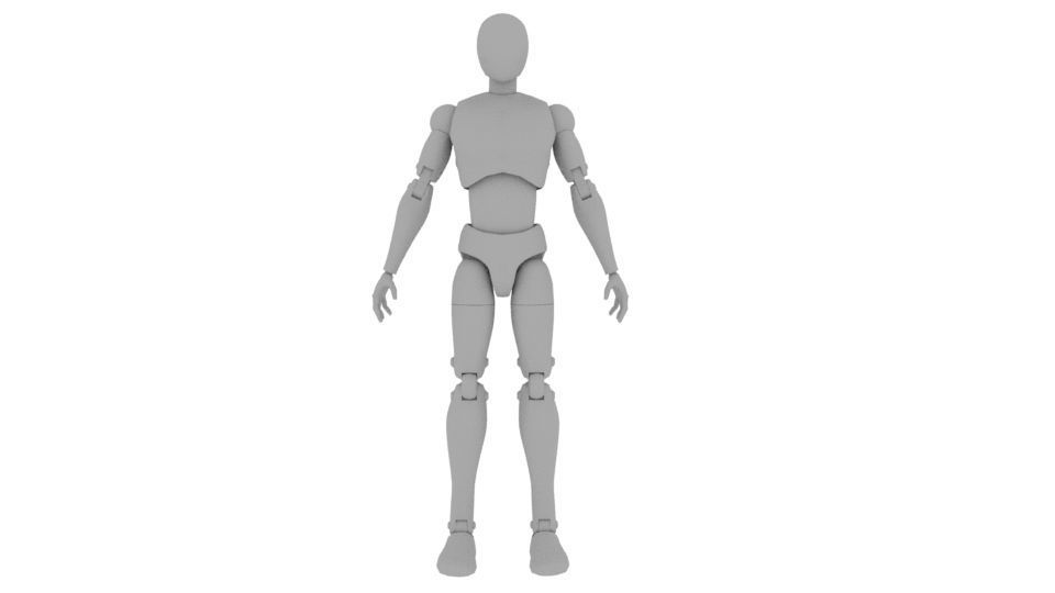 Body Man Action figure  3D print model_12