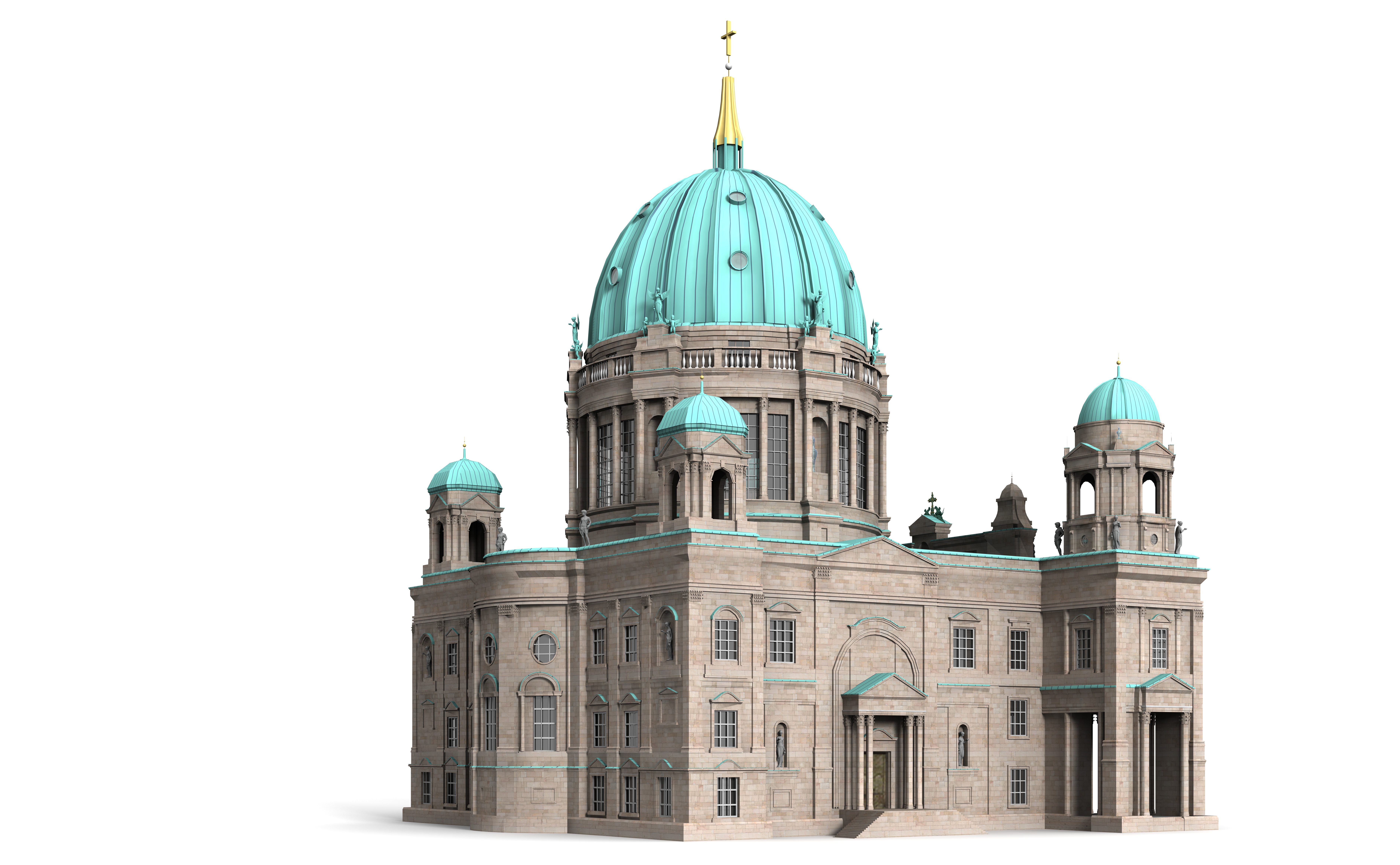 Berlin Cathedral 3D model_4