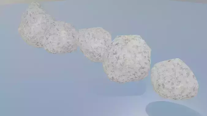 Five Shape Rock Free low-poly 3D model