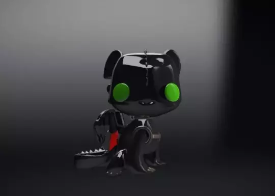 Funko Chimuelo 3D Model Funko Pop Dragon Toothless OBJ 3D print model