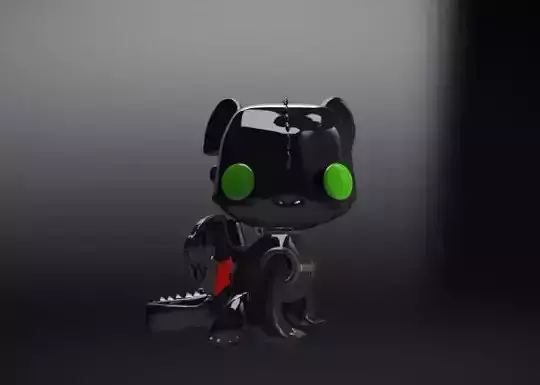 Funko Chimuelo 3D Model Funko Pop Dragon Toothless OBJ 