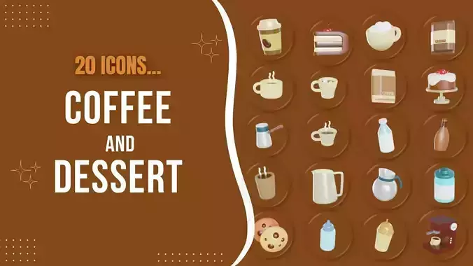 Coffee Icon Pack 3D 