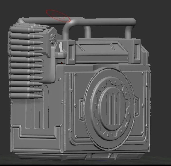 3D Print Model Gears Of War Medium Sized Ammo Crate 3D print model_2