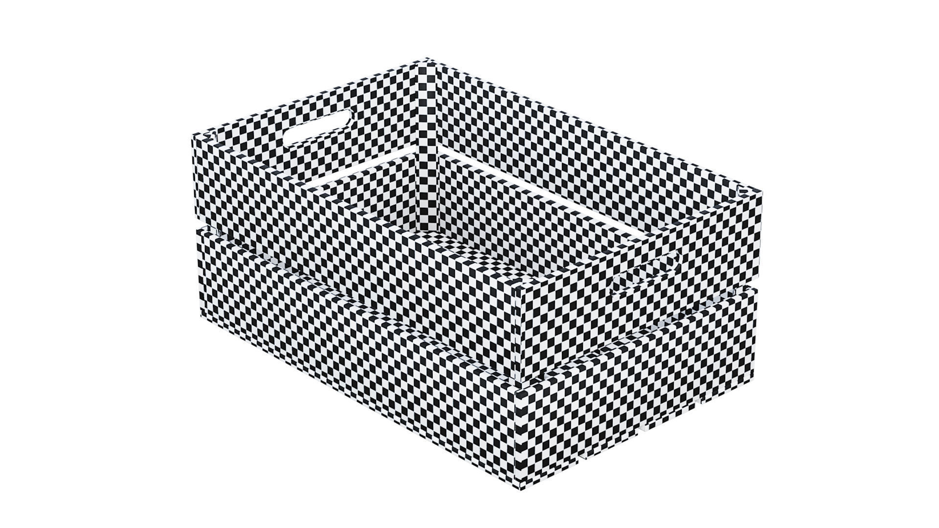 wooden crates set Low-poly 3D model_24