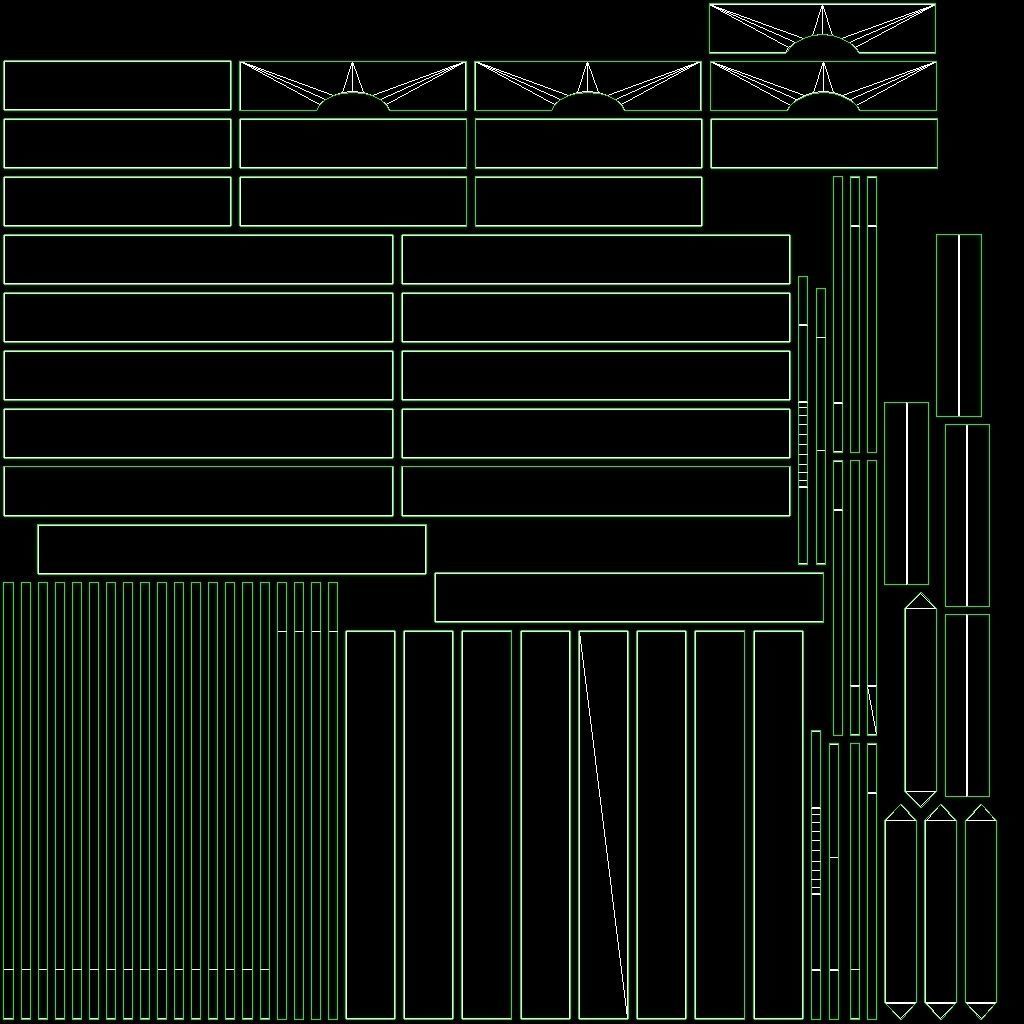 wooden crates set Low-poly 3D model_14