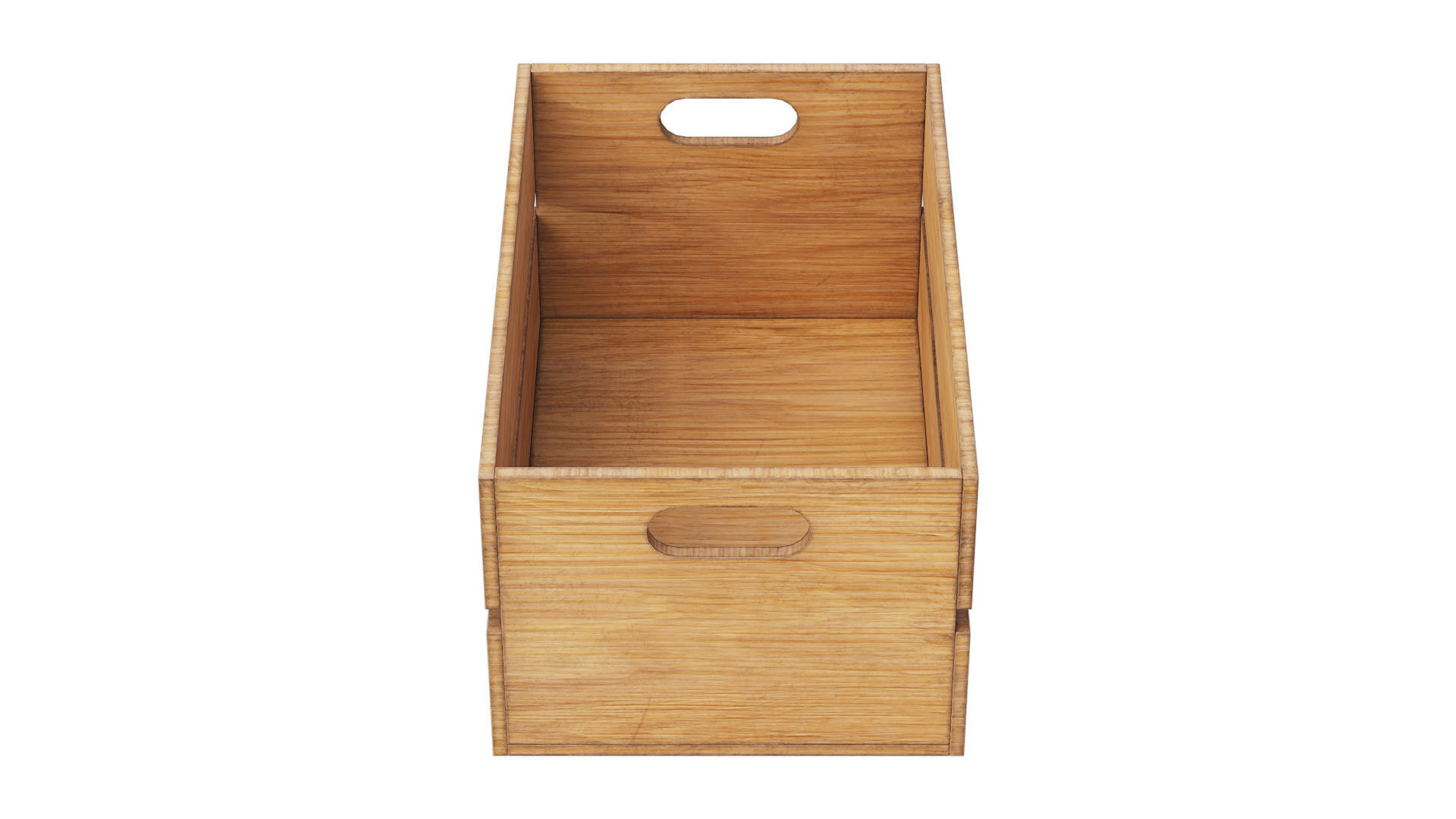 wooden crates set Low-poly 3D model_4