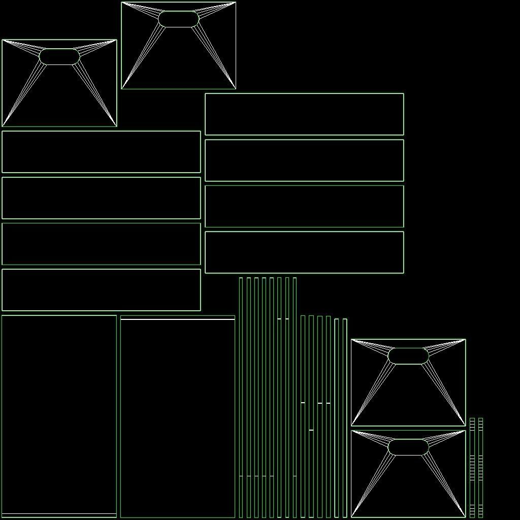 wooden crates set Low-poly 3D model_7