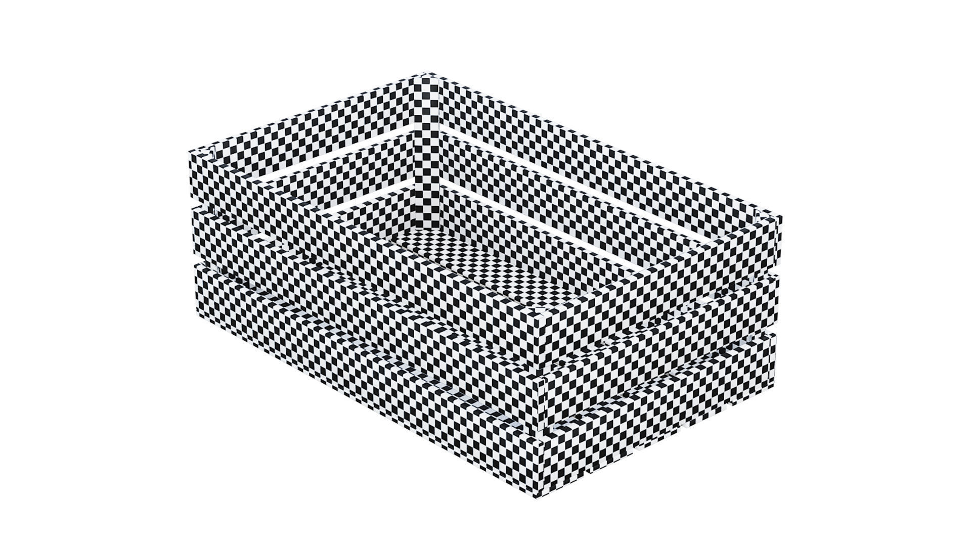 wooden crates set Low-poly 3D model_38