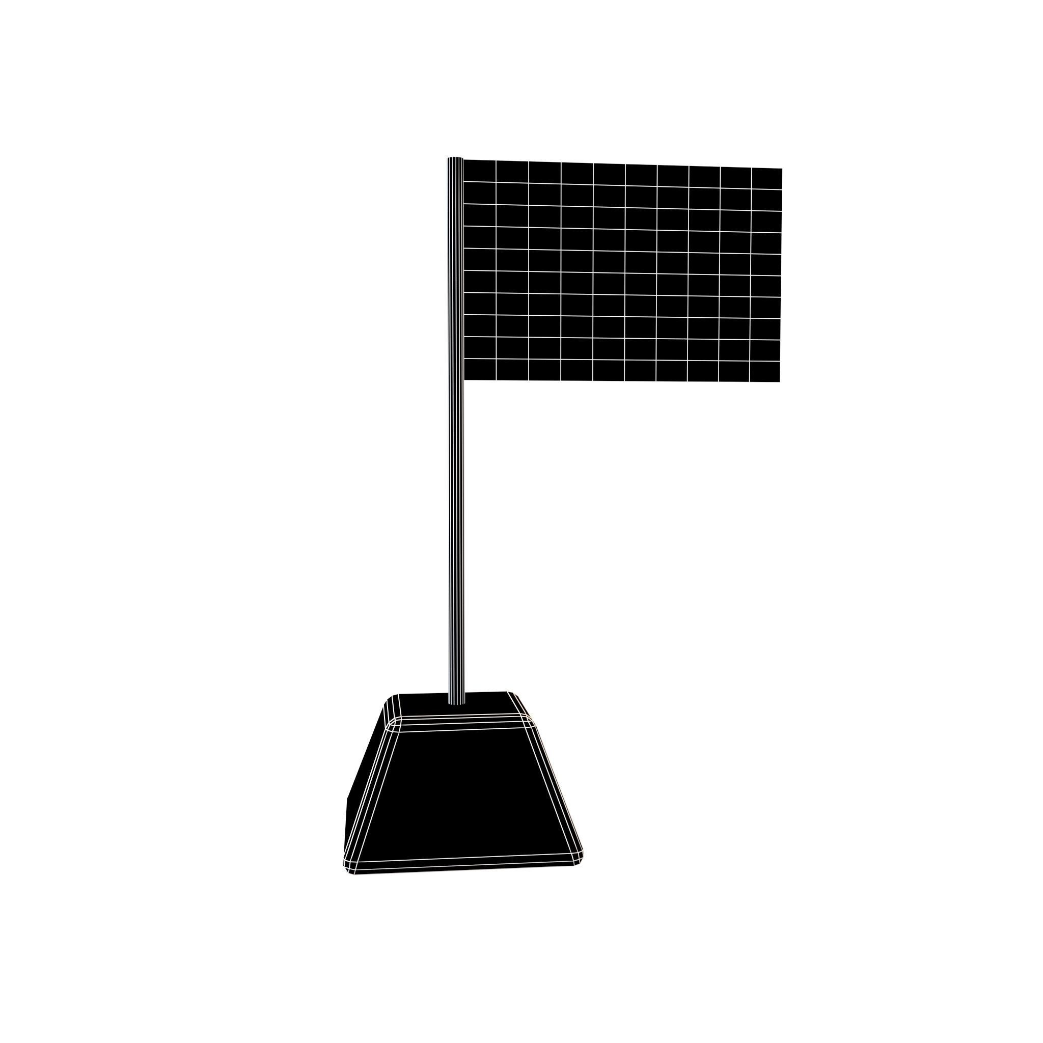 Crusades Knight Flag v1 002 Low-poly 3D model_4