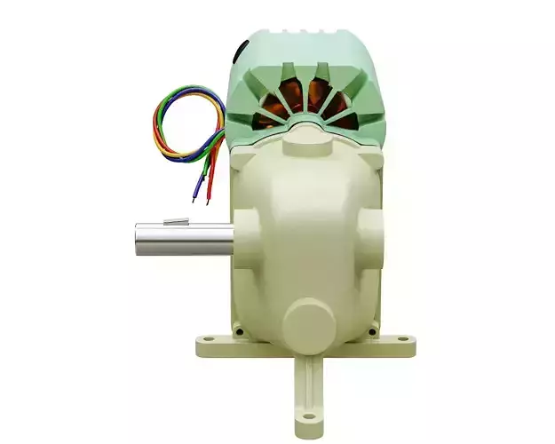 Electric Motor Low-poly 3D model