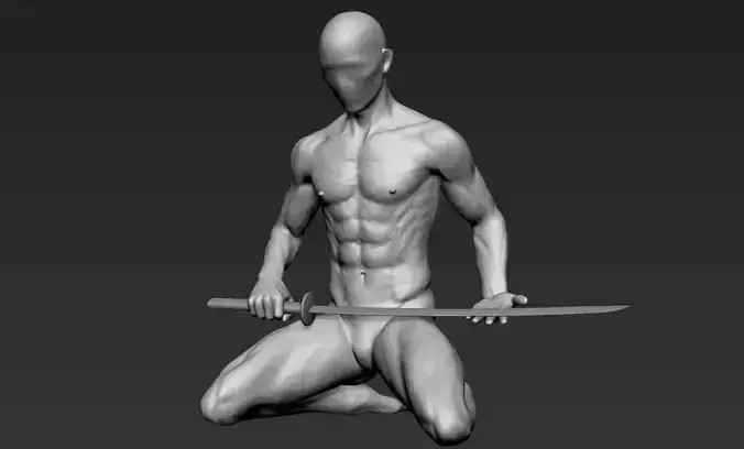 Male Warrior Pose 2
