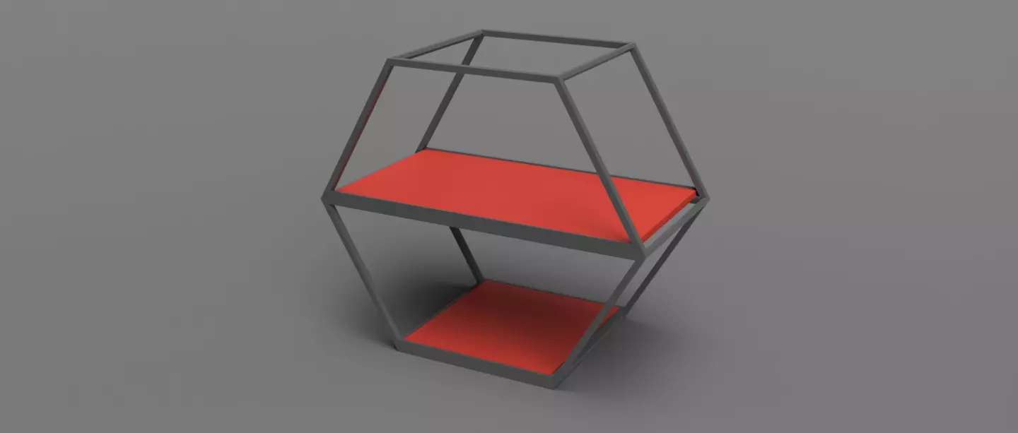 Customizable Hexagon Shelves 3D print model_0