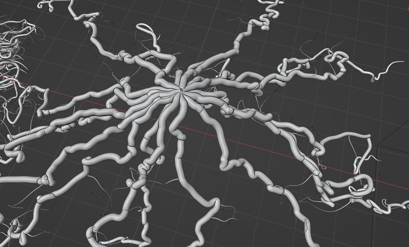Root generator - Animation Ready - Geometry Nodes 3D model_7