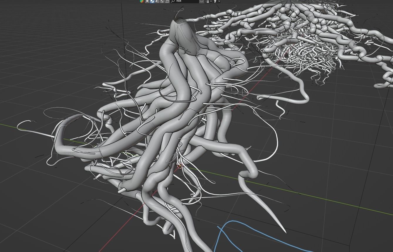 Root generator - Animation Ready - Geometry Nodes 3D model_10