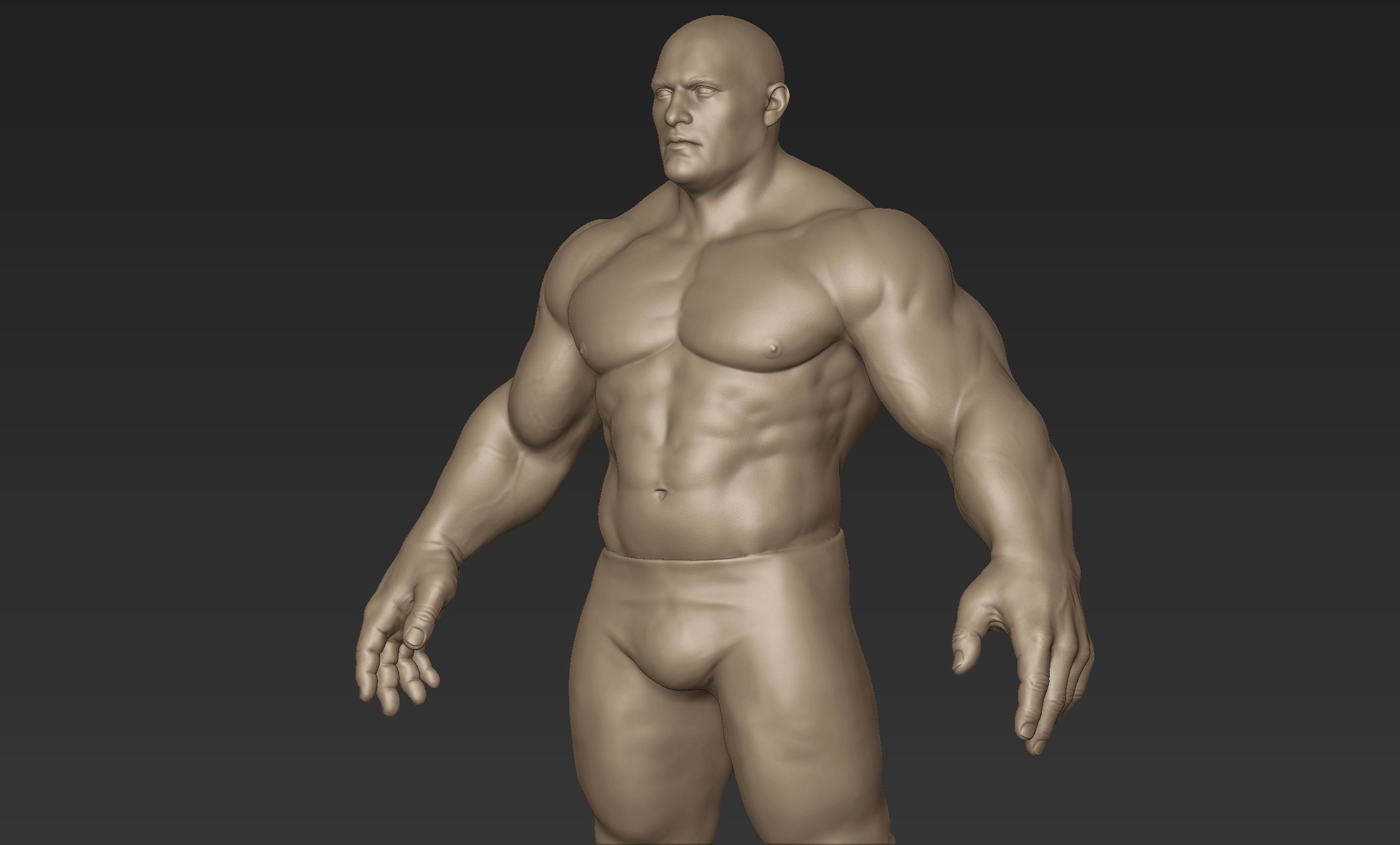 Superhero Basemesh Sculpt 2 3D model_4