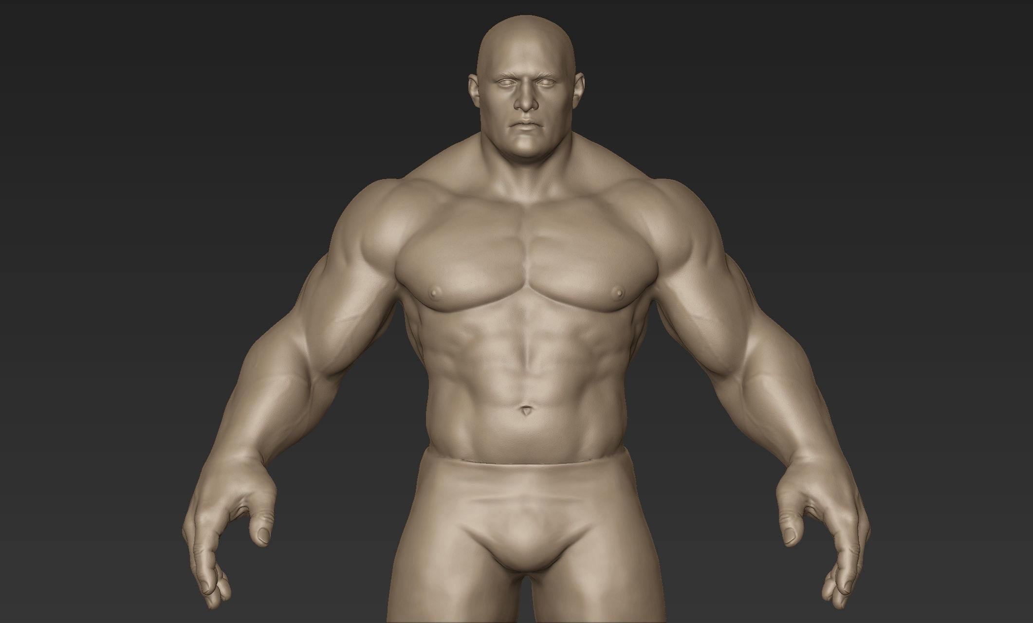 Superhero Basemesh Sculpt 2 3D model_1