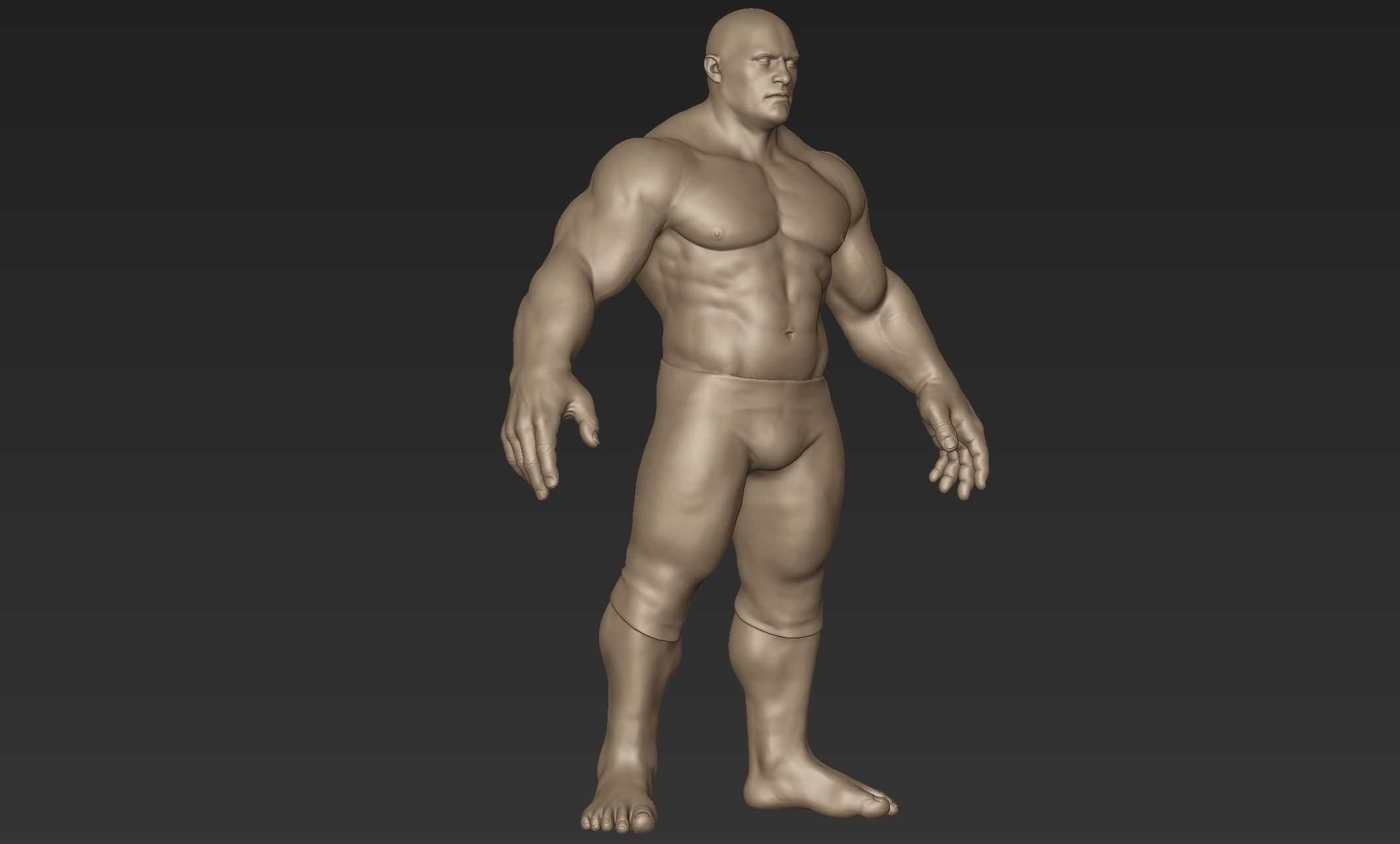 Superhero Basemesh Sculpt 2 3D model_7