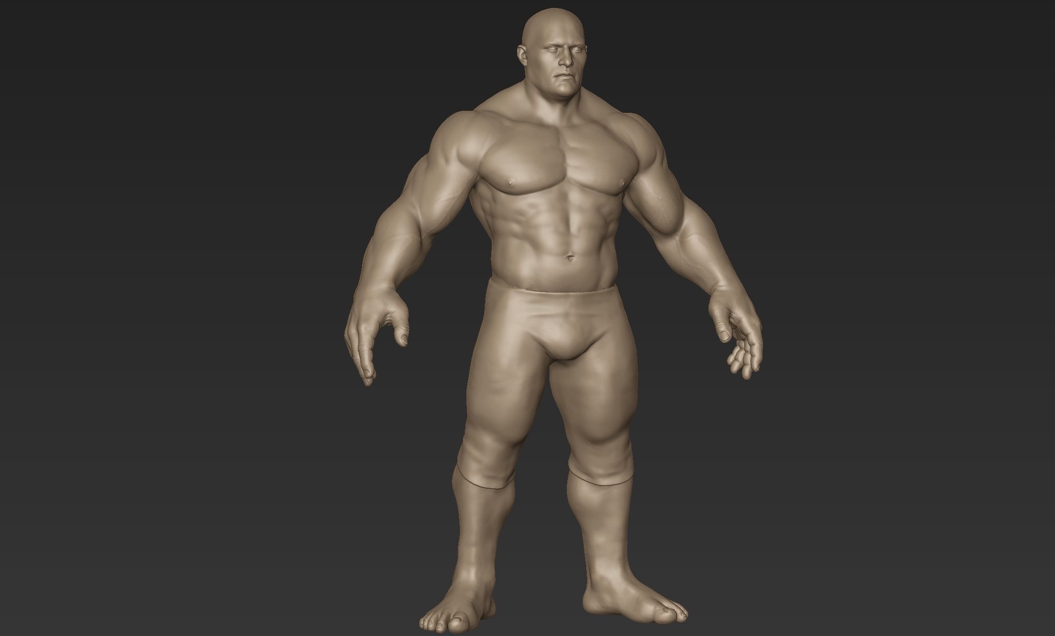 Superhero Basemesh Sculpt 2 3D model_2
