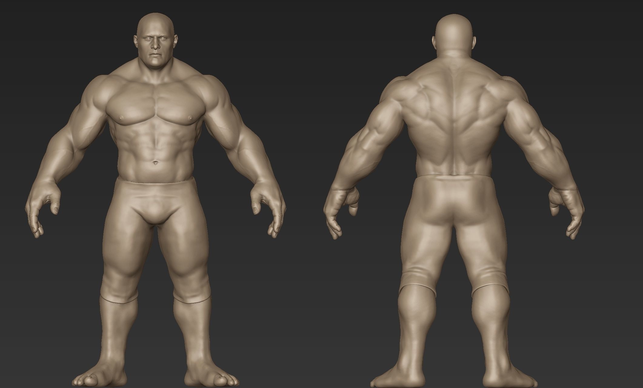 Superhero Basemesh Sculpt 2 3D model_9
