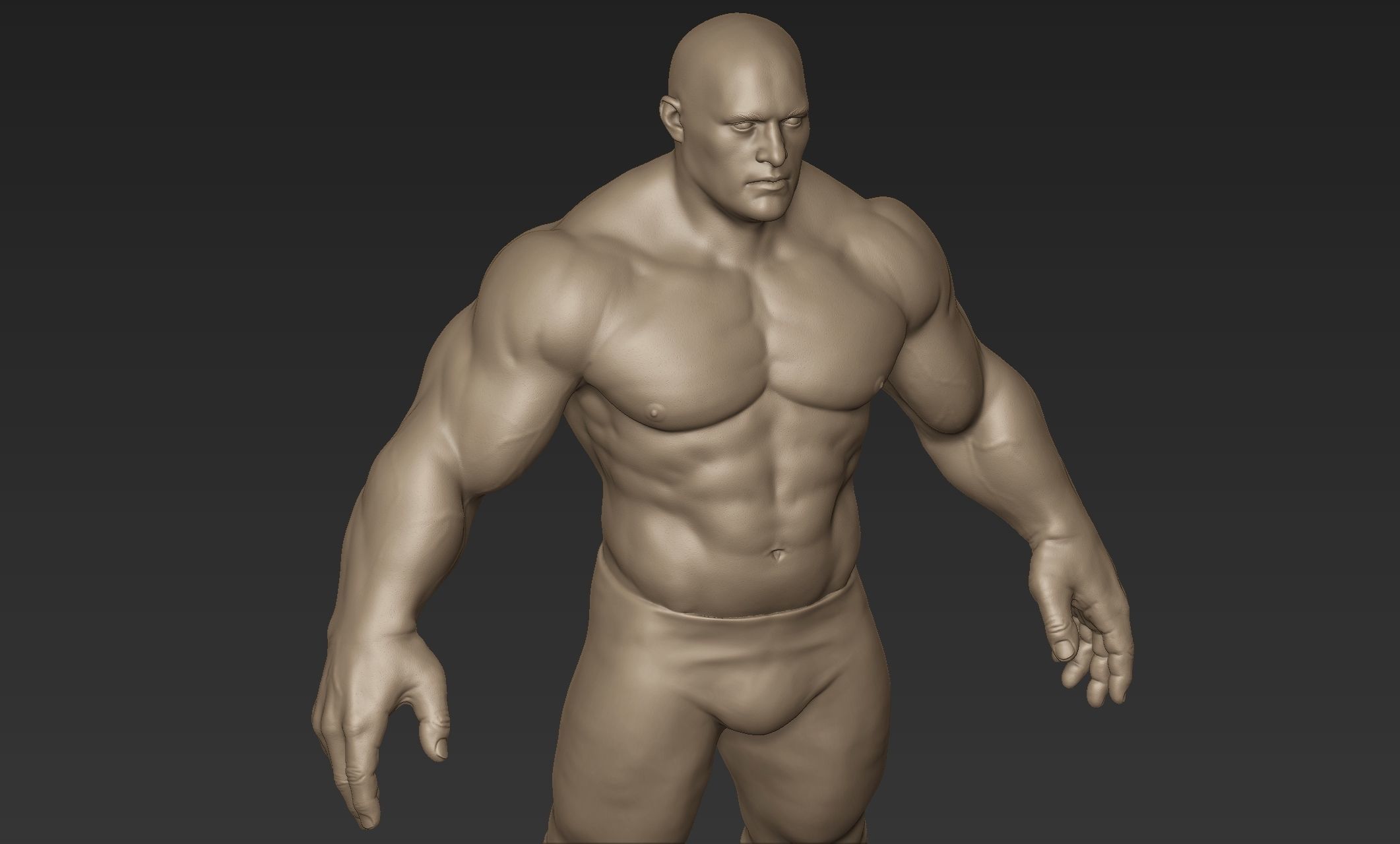 Superhero Basemesh Sculpt 2 3D model_8