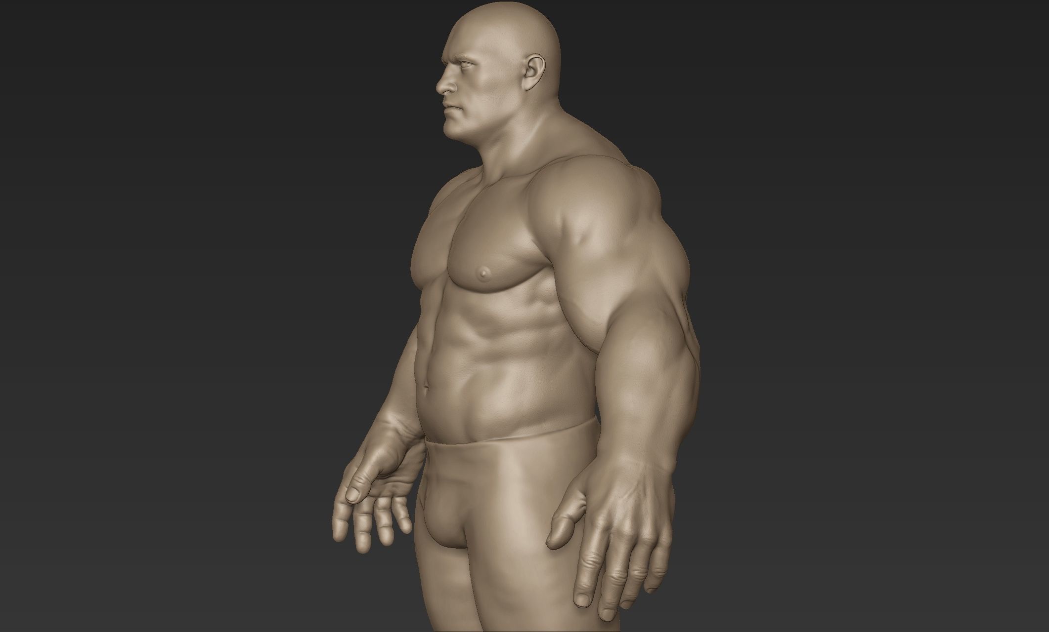 Superhero Basemesh Sculpt 2 3D model_5