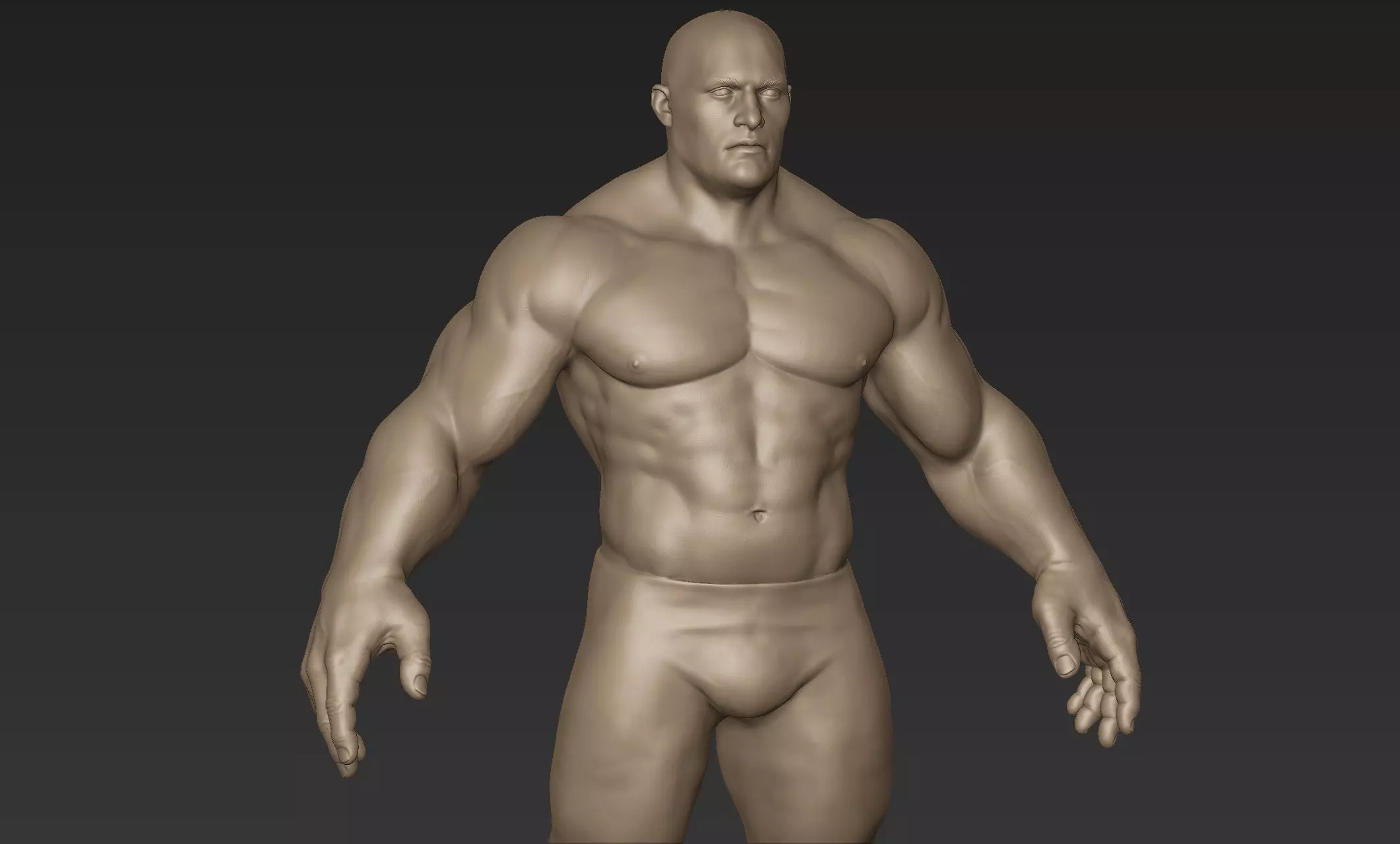 Superhero Basemesh Sculpt 2 3D model_0