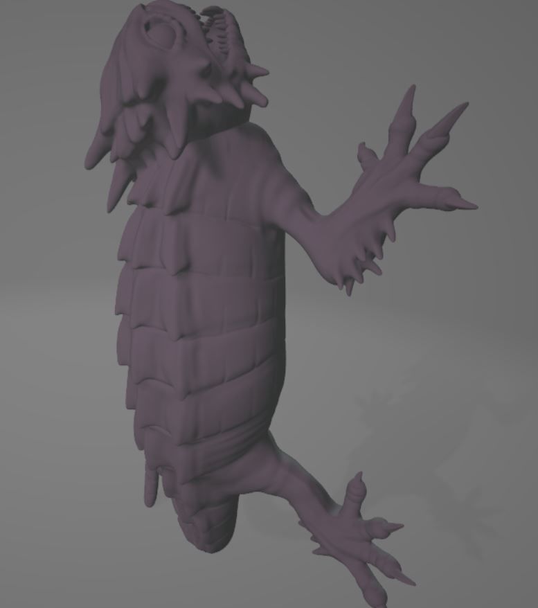 Vengeance lizard Mount 5e SI Swag Monster 3D print model_5