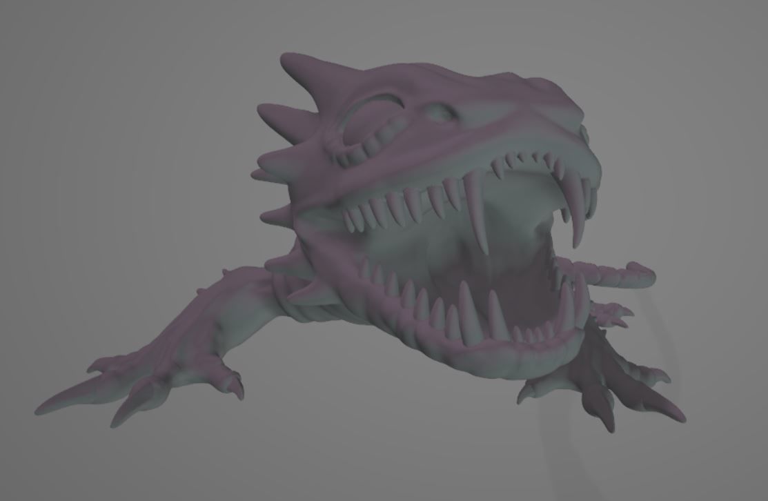 Vengeance lizard Mount 5e SI Swag Monster 3D print model_3