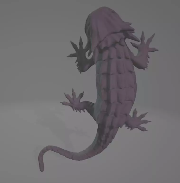 Vengeance lizard Mount 5e SI Swag Monster 3D print model_0