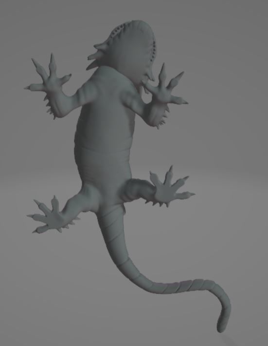 Vengeance lizard Mount 5e SI Swag Monster 3D print model_2